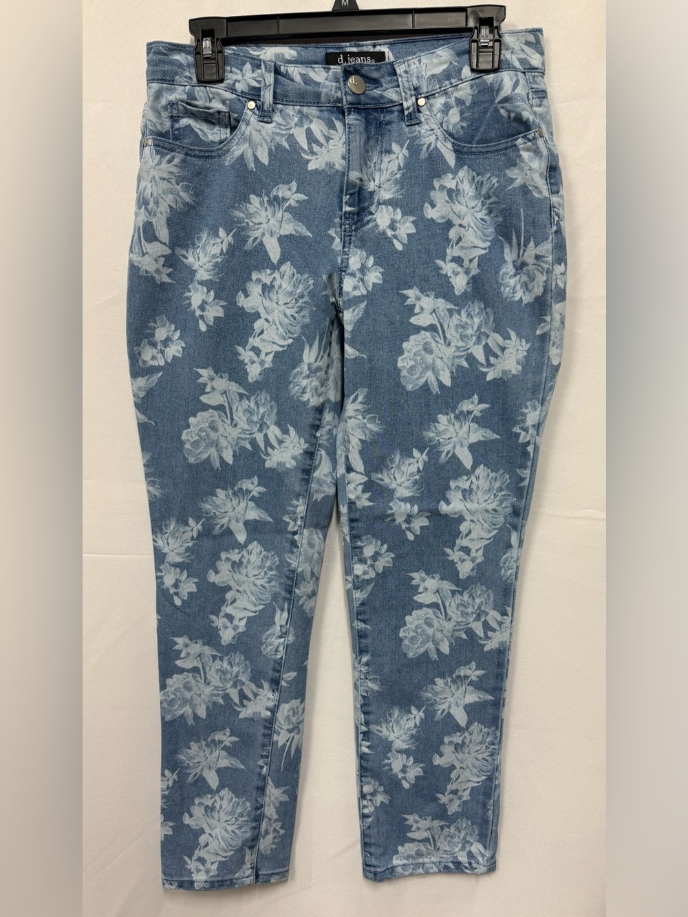 d. jeans Blue Floral Skinny Jeans